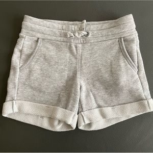 Athleta Girl Comfy Shorts, Size 7, Light Heather Gray Color